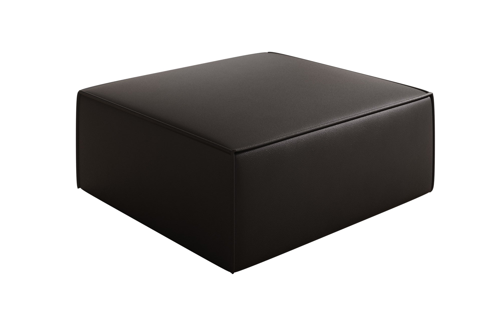 Side stool Lesley in genuine leather