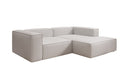 Canapé d’angle design Lesley Mini en cuir véritable