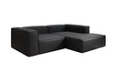 Canapé d’angle design Lesley Mini en cuir véritable