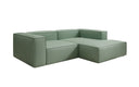 Canapé d’angle design Lesley Mini en cuir véritable