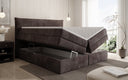 Box spring bed Stella with storage in corduroy