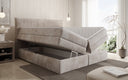 Box spring bed Stella with storage in corduroy