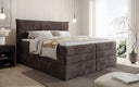 Box spring bed Stella with storage in corduroy