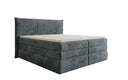 Box spring bed Stella with storage in corduroy