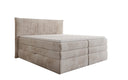 Box spring bed Stella with storage in corduroy