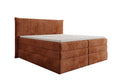 Box spring bed Stella with storage in corduroy