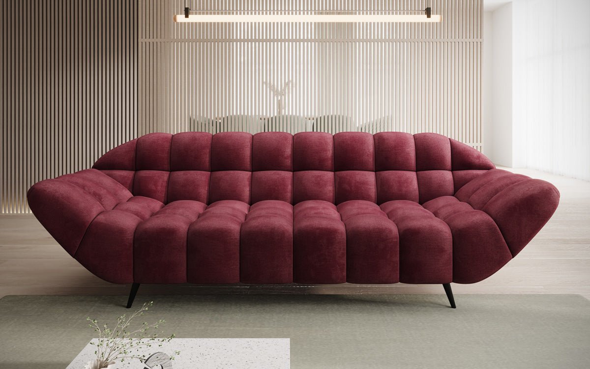 Designer 3-Seater Sofa Amora in Velvet