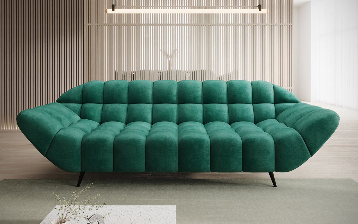 Designer 3-Seater Sofa Amora in Velvet