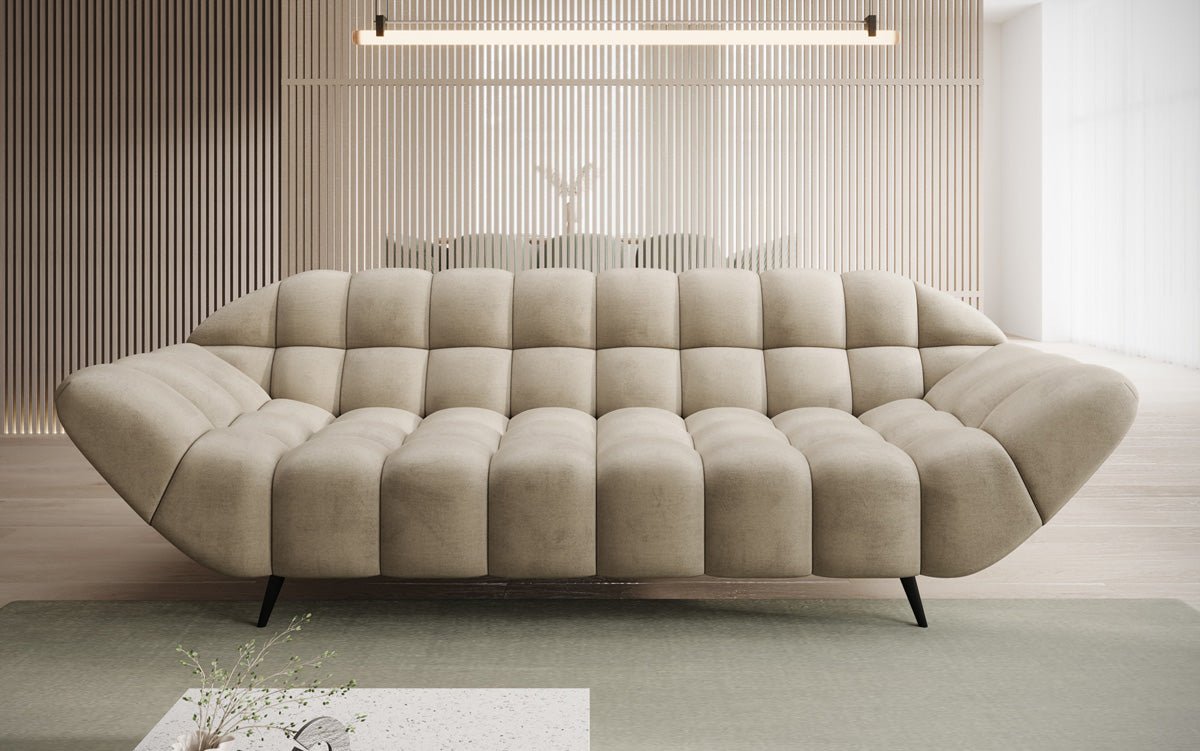 Designer 3-Seater Sofa Amora in Velvet