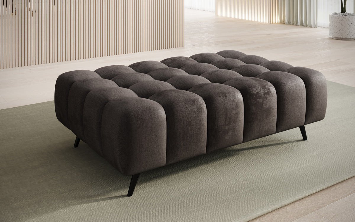 Beistellhocker Amora aus Samt