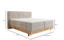 Lit en bois/Lit boxspring Nero avec rangement en Côtelé