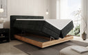 Lit en bois/Lit boxspring Nero avec rangement en Côtelé