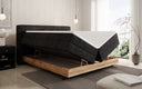 Lit en bois/Lit boxspring Nero avec rangement en Côtelé