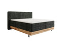 Lit en bois/Lit boxspring Nero avec rangement en Côtelé