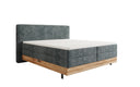 Lit en bois/Lit boxspring Nero avec rangement en Côtelé