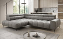 Designer Ecksofa Ceora mit elektrischer Schlaffunktion und verstellbarerer Rückenlehne in Echtleder