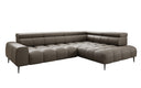 Designer Ecksofa Ceora mit elektrischer Schlaffunktion und verstellbarerer Rückenlehne in Echtleder