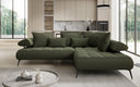 Designer Ecksofa Sydney Bouclé mit elektrischer Schlaffunktion