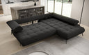 Designer Ecksofa Sydney Bouclé mit elektrischer Schlaffunktion