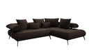 Designer Ecksofa Sydney Bouclé mit elektrischer Schlaffunktion