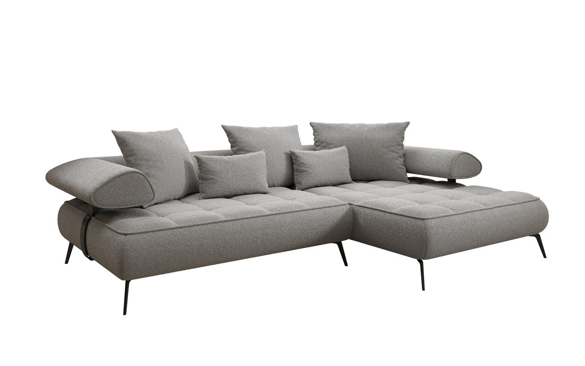 Designer Sofa Sydney L II Bouclé mat elektrescher Schloffunktioun