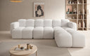 Canapé d’angle design Celly en Bouclé