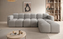 Canapé d’angle design Celly en Bouclé
