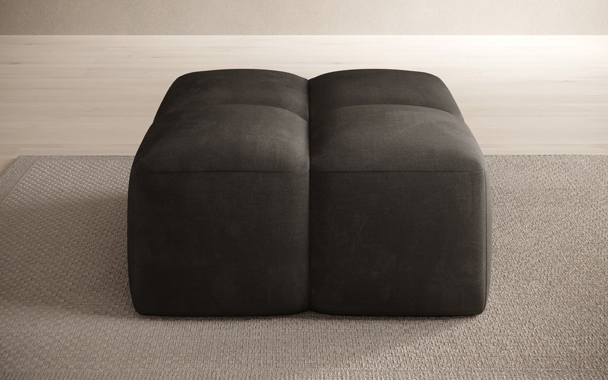 Beistellhocker Celly en Velours