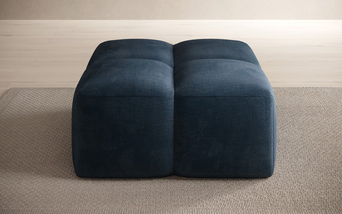 Beistellhocker Celly en Velours