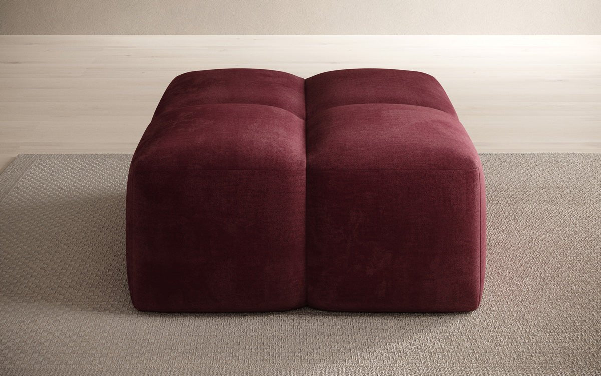 Beistellhocker Celly en Velours