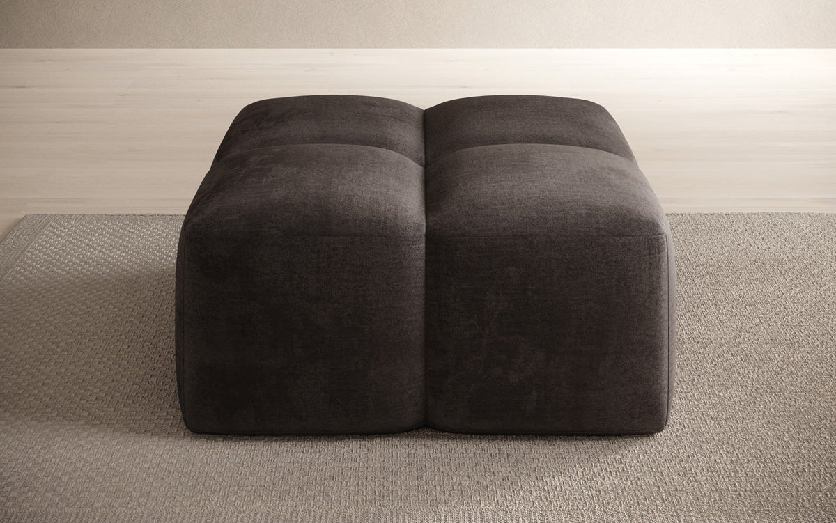 Beistellhocker Celly en Velours