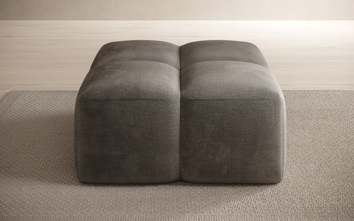 Beistellhocker Celly en Velours