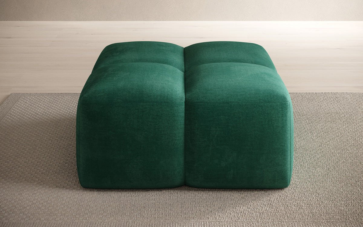 Beistellhocker Celly en Velours
