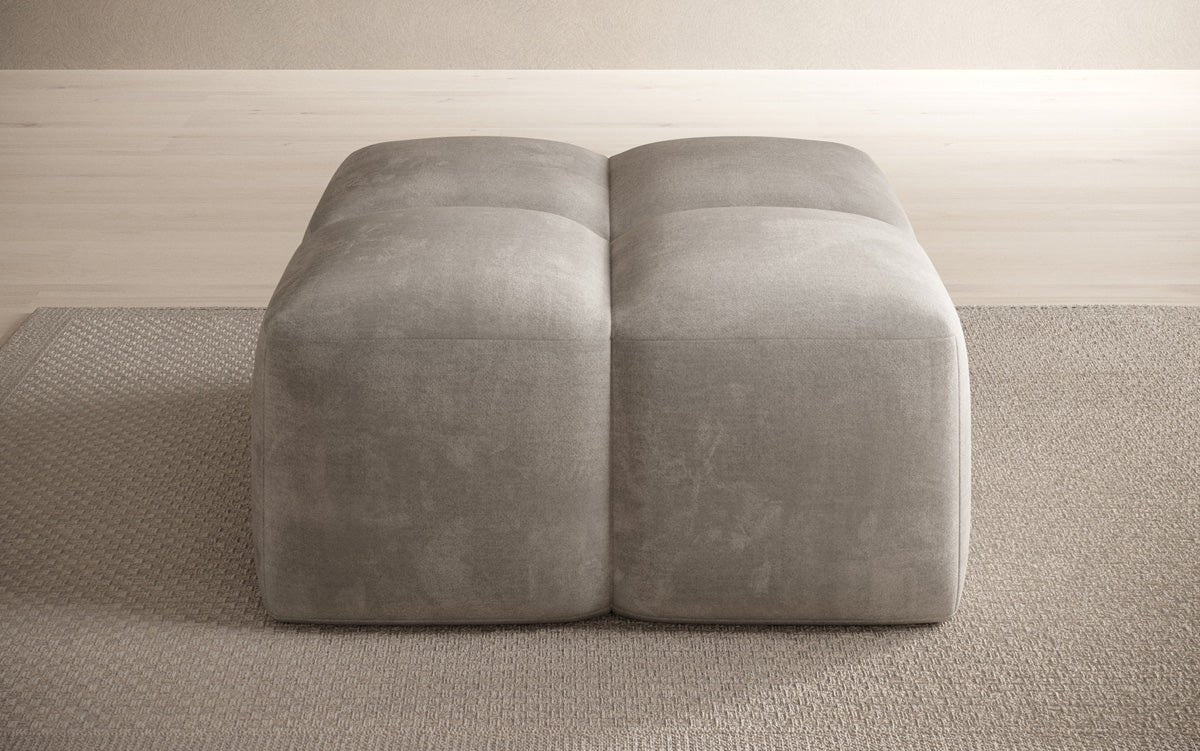 Beistellhocker Celly en Velours