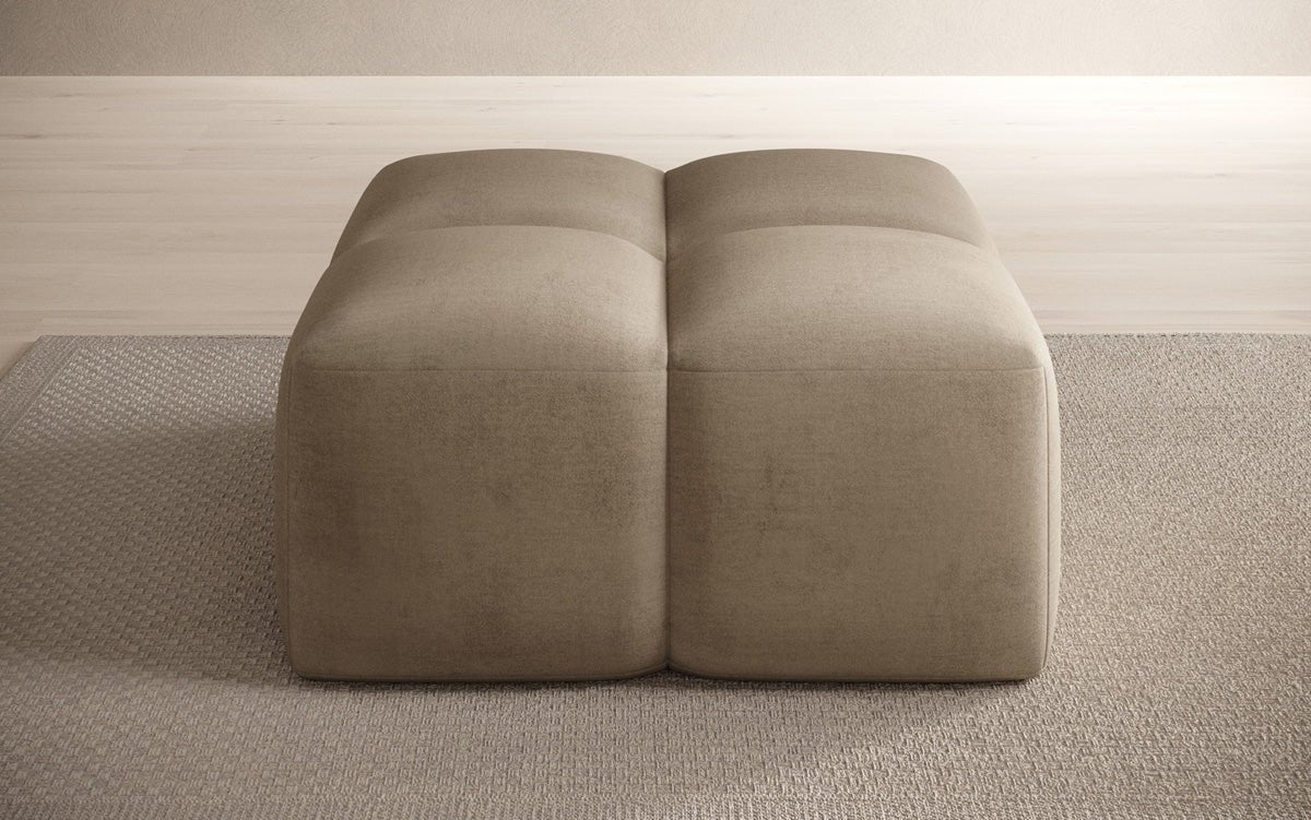 Beistellhocker Celly en Velours