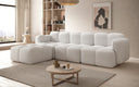 Canapé d’angle design Celly en Bouclé