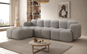Canapé d’angle design Celly en Bouclé