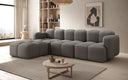 Canapé d’angle design Celly en Bouclé