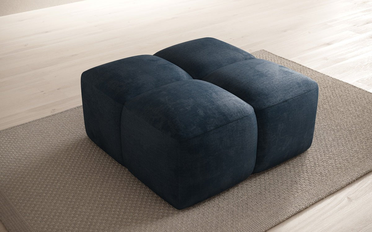Beistellhocker Celly en Velours
