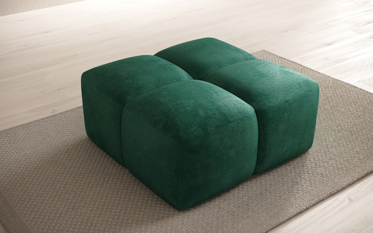 Beistellhocker Celly en Velours