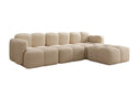 Canapé d’angle design Celly en Bouclé