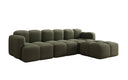 Canapé d’angle design Celly en Bouclé