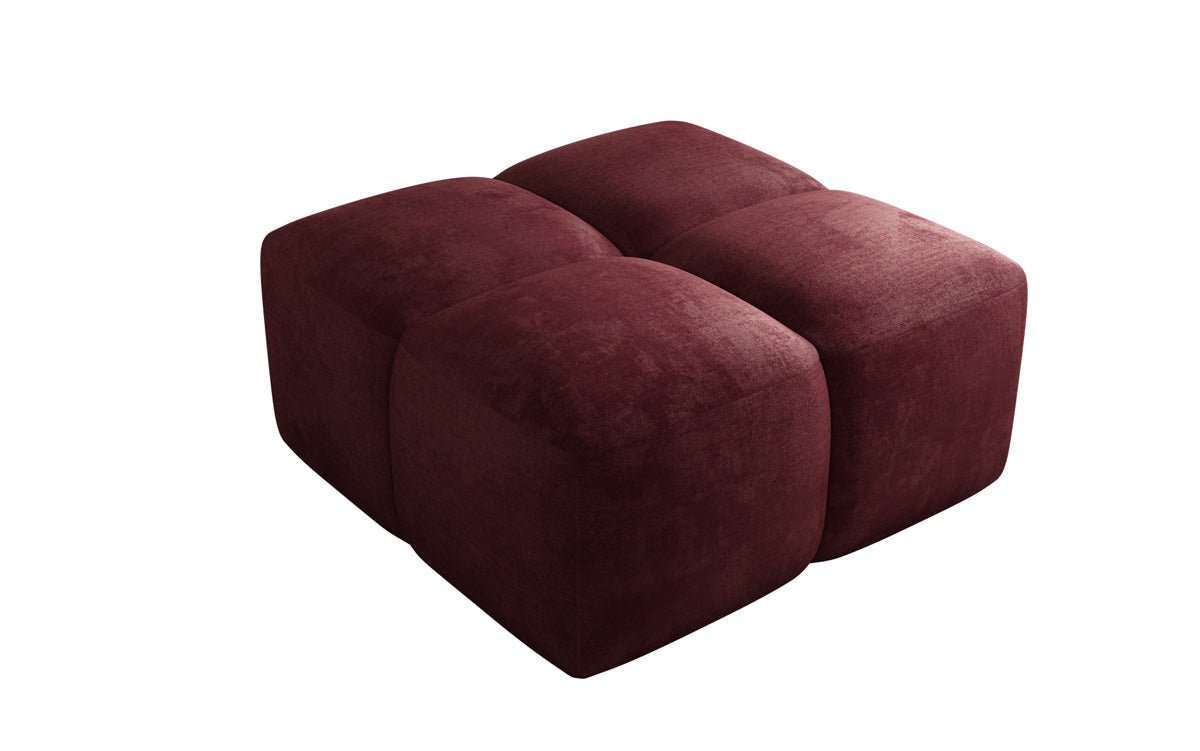 Beistellhocker Celly en Velours