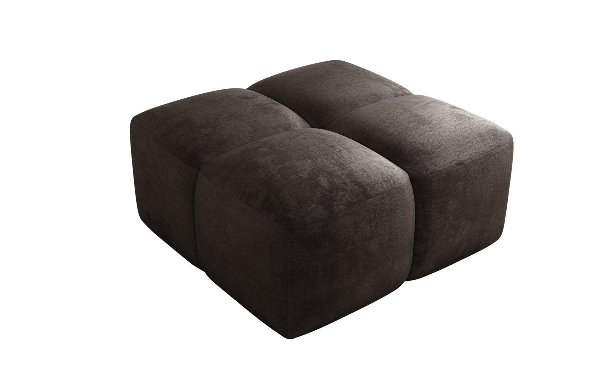 Beistellhocker Celly en Velours