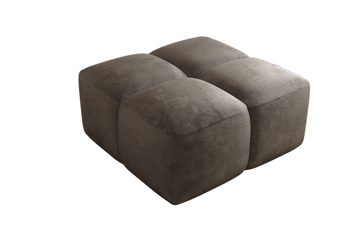 Beistellhocker Celly en Velours