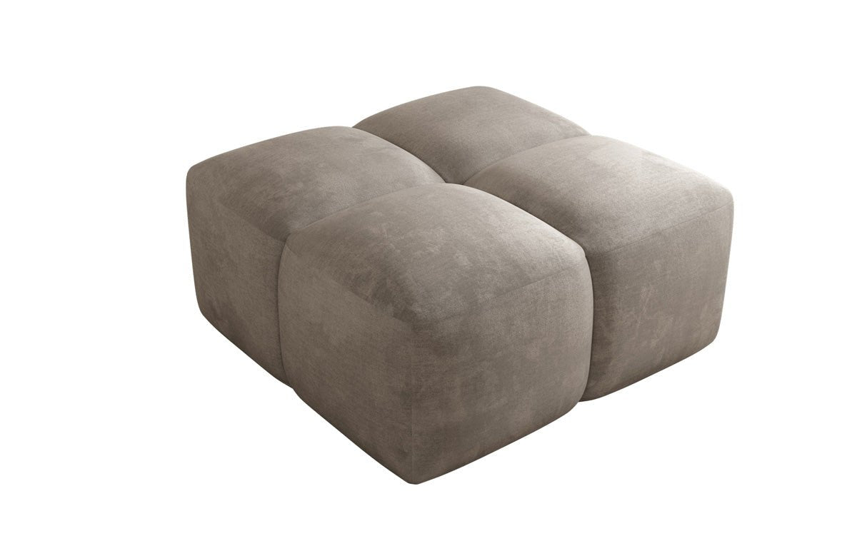 Beistellhocker Celly en Velours