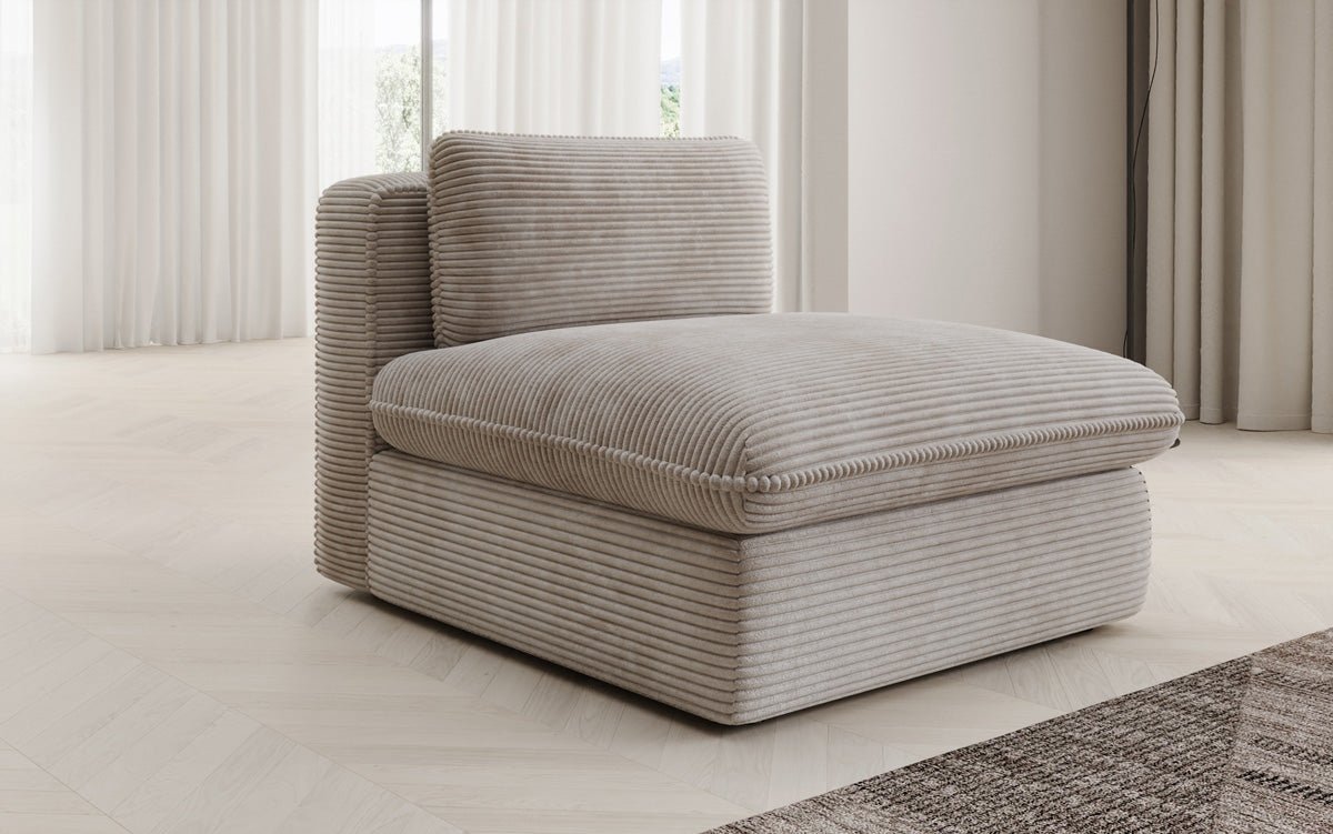 Designer sofa armchair Cuddle in Corduroy