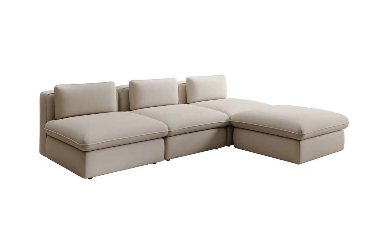 Canapé d'angle L Designer Câlin en Tissu