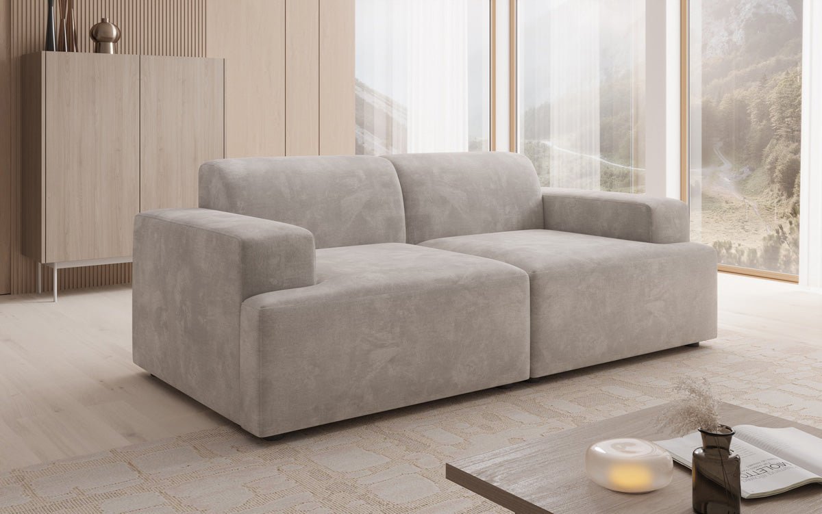 Designer 2-Sëtz Sofa Monza a Samt