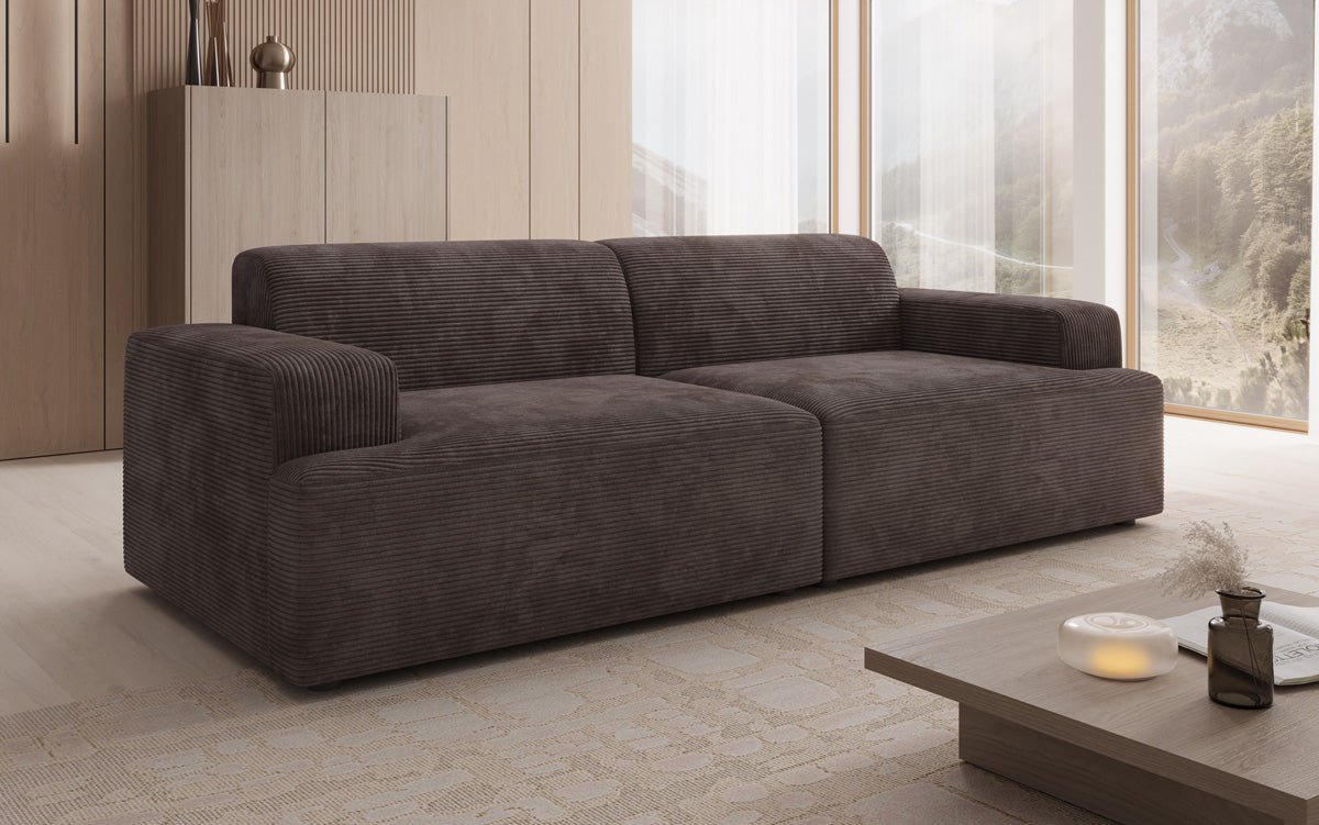 Designer 3 Seater Sofa Monza in Corduroy
